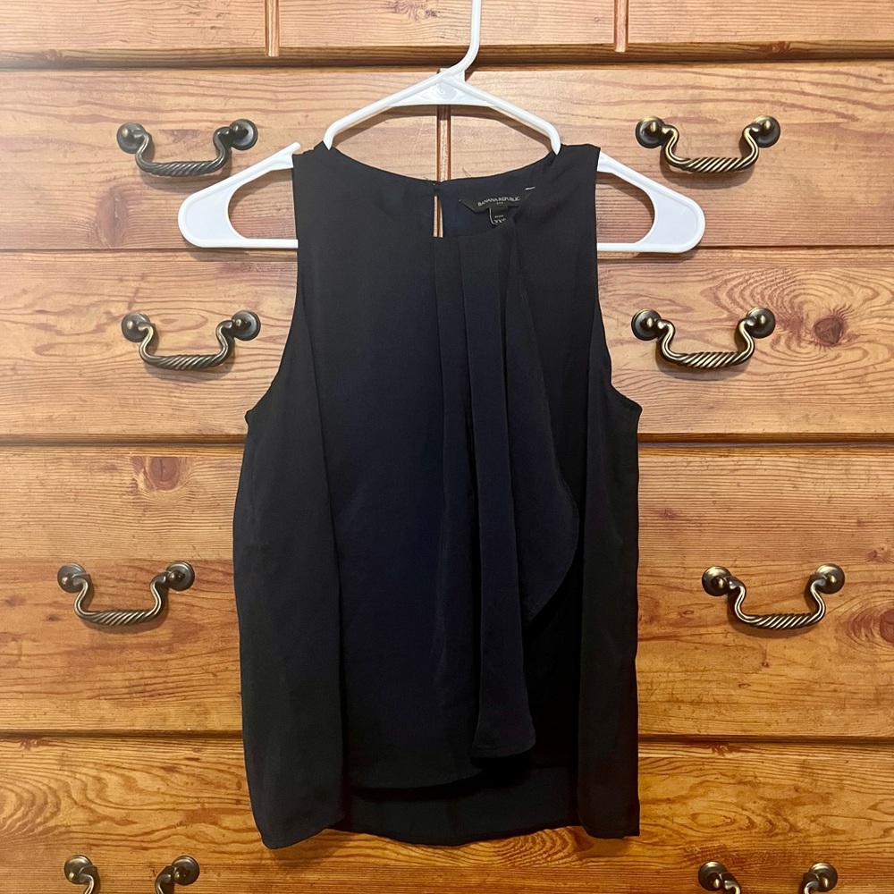 Banana Republic Navy Dressy Tank Petite XXS